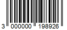 Barcode 3000000198926