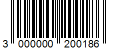 Barcode 3000000200186
