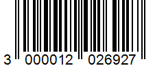 Barcode 3000012026927