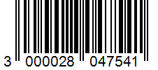 Barcode 3000028047541