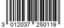Barcode 3012037250119