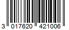 Barcode 3017620421006