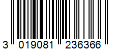Barcode 3019081236366