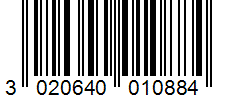 Barcode 3020640010884