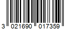 Barcode 3021690017359