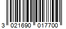 Barcode 3021690017700