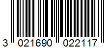 Barcode 3021690022117