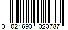 Barcode 3021690023787