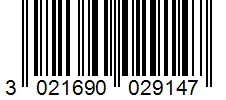 Barcode 3021690029147