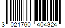 Barcode 3021760404324