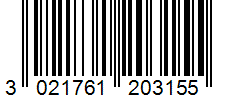 Barcode 3021761203155