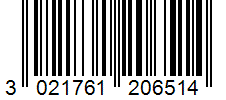 Barcode 3021761206514