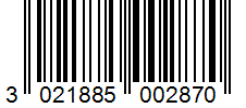 Barcode 3021885002870