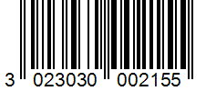 Barcode 3023030002155