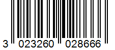Barcode 3023260028666