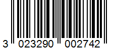 Barcode 3023290002742