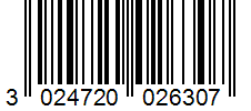 Barcode 3024720026307
