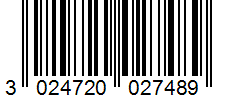 Barcode 3024720027489