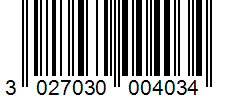 Barcode 3027030004034