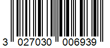 Barcode 3027030006939