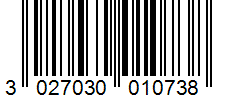 Barcode 3027030010738