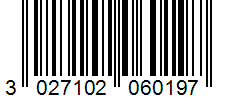 Barcode 3027102060197