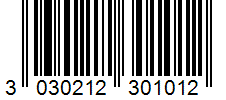 Barcode 3030212301012