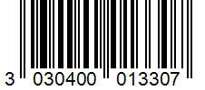 Barcode 3030400013307
