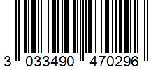 Barcode 3033490470296