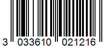 Barcode 3033610021216