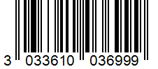 Barcode 3033610036999