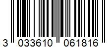Barcode 3033610061816