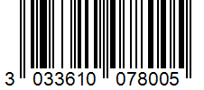 Barcode 3033610078005