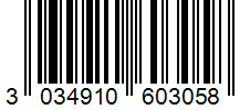 Barcode 3034910603058