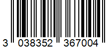 Barcode 3038352367004