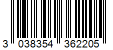 Barcode 3038354362205