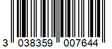 Barcode 3038359007644