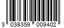 Barcode 3038359009402
