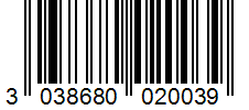 Barcode 3038680020039