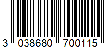 Barcode 3038680700115