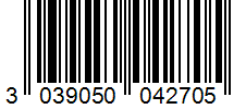 Barcode 3039050042705