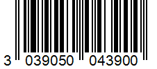Barcode 3039050043900