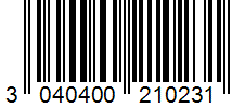 Barcode 3040400210231