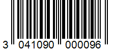 Barcode 3041090000096