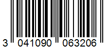 Barcode 3041090063206