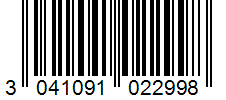 Barcode 3041091022998
