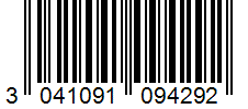 Barcode 3041091094292
