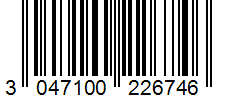 Barcode 3047100226746