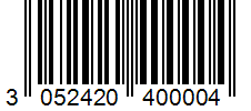 Barcode 3052420400004