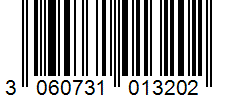 Barcode 3060731013202